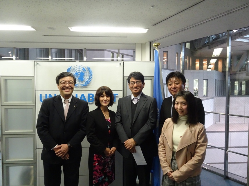 国際連合人間居住計画（ハビタット）福岡本部 訪問