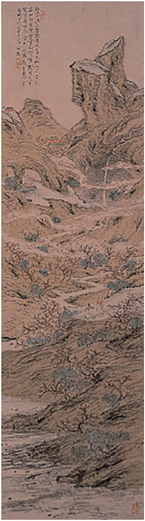 図－7　「桃下流水図」