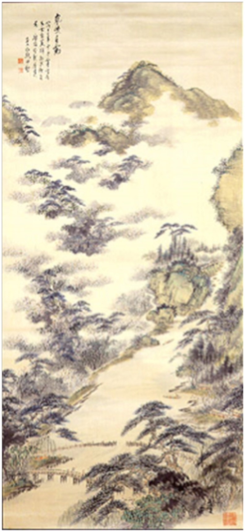 図－12　　四季山水図　　春図