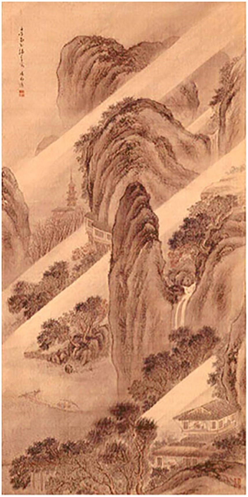 図－１０「風雨渡船図」