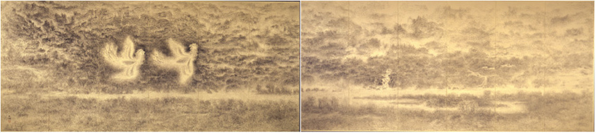 図－22　　雲煙に飛翔　2001年　第3回日月星辰展