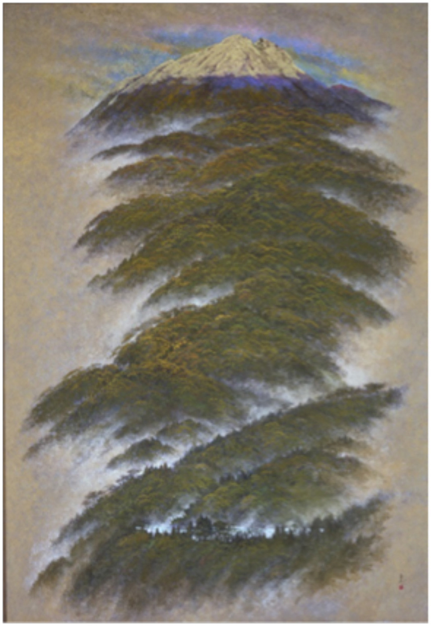 図－25　輝やく峰　1998年　第30回改組日展　由布岳