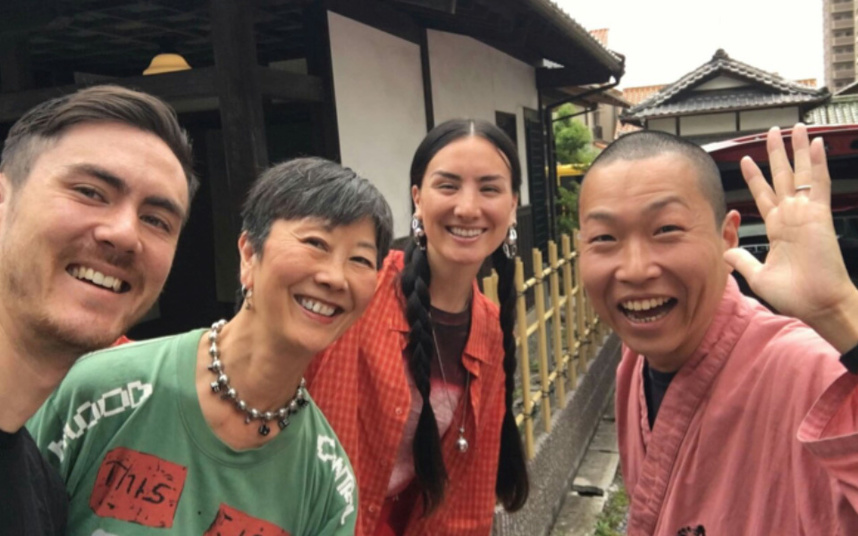 海外からのお客様と花田さん①