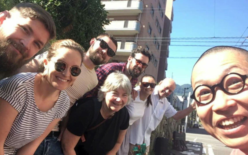 海外からのお客様と花田さん②