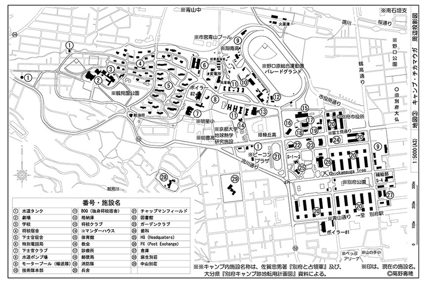キャンプ・チッカマウガ地図