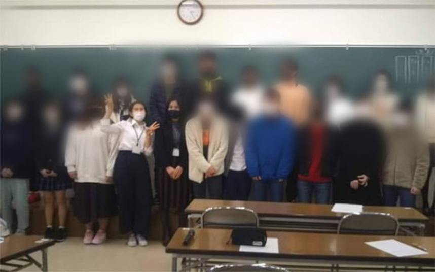 2020年2月大分県内の高校にて