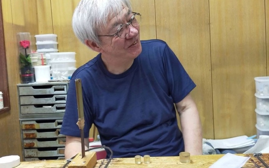 京都の「絞り」の職人さん