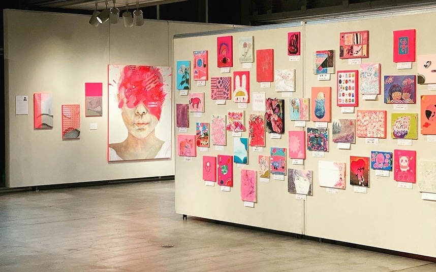 ⼀般公募の企画をした展覧会⾵景 場所：アートプラザ