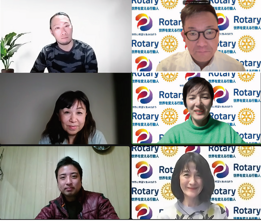 オンラインでの青少年奉仕委員会の様子