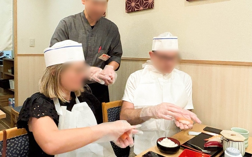 東京で好評だった手巻き寿司体験